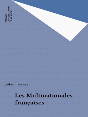 cover image of Les Multinationales françaises